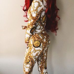 Fashion Nova Gold Verona Jumpsuit
